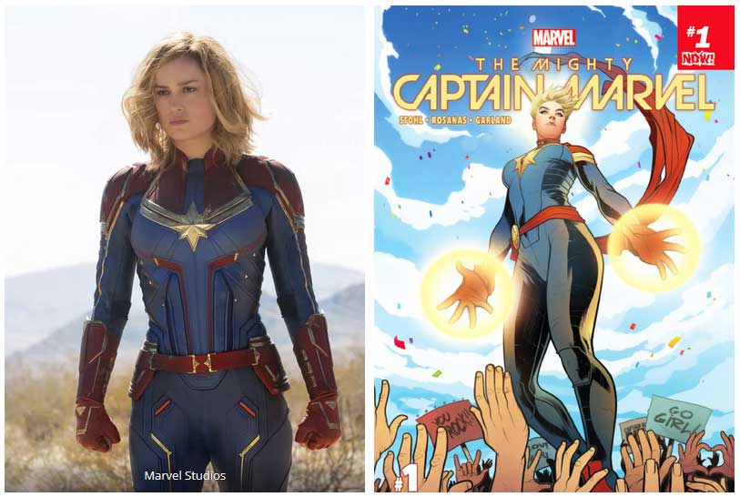 Captain Marvel Carol Danvers héroïne cosmique des lesbiennes bandes dessinées comics Marvel