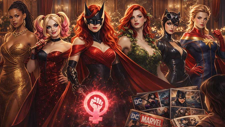 Lesbiennes bandes dessinées comics super-héroïnes iconiques DC et Marvel