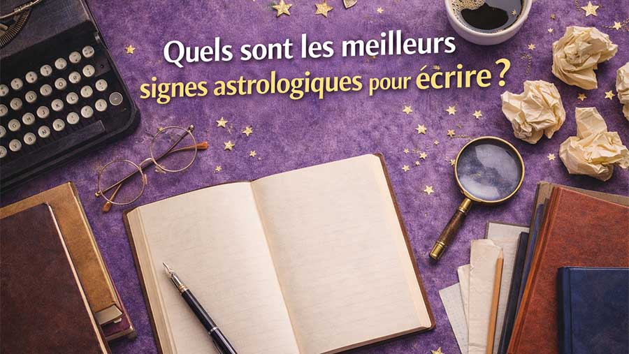 Signes astrologiques des écrivaines et écrivains célèbres et leur style d'écriture