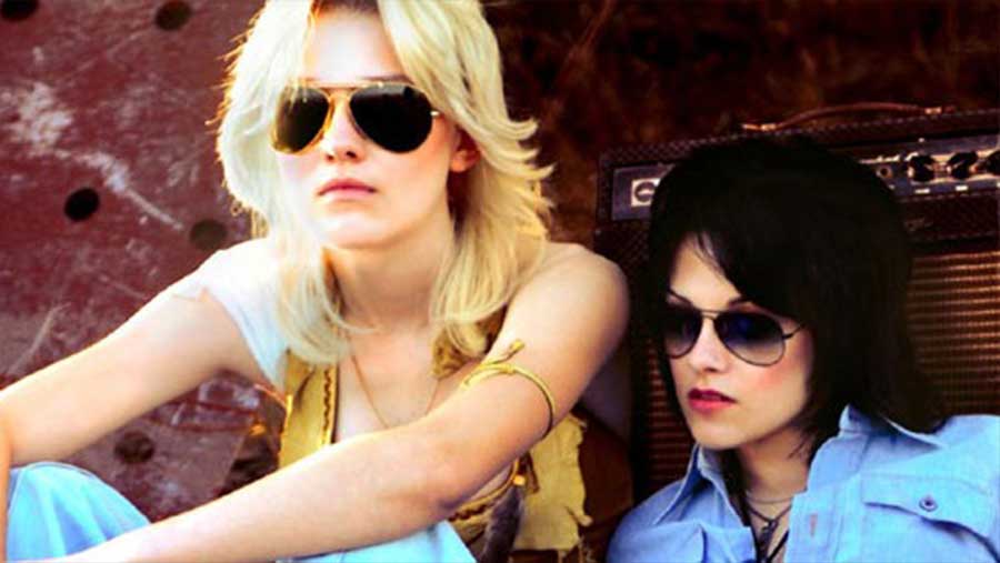 The Runaways (2010) : Kristen Stewart en Joan Jett et Dakota Fanning en Cherie Currie dans un biopic rock féminin